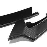 For 2021-2025 Tesla Model S Carbon Look Front Bumper Body Splitter Spoiler Lip 3PCS