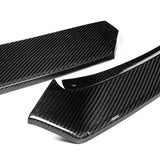 For 2021-2025 Tesla Model S Carbon Fiber Front Bumper Body Splitter Spoiler Lip 3PCS