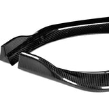 For 2021-2025 Tesla Model S Carbon Fiber Front Bumper Body Splitter Spoiler Lip 3PCS