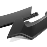 For 2021-2025 Tesla Model S Matte Black Front Bumper Body Splitter Spoiler Lip 3PCS