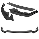 For 2021-2025 Tesla Model S Matte Black Front Bumper Body Splitter Spoiler Lip 3PCS