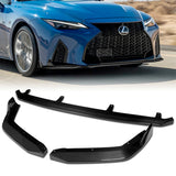 For 2021-2025 Lexus IS350 IS500 F-Sport V-Style 3-PCS  Carbon Fiber Front Bumper Lip