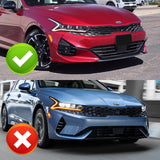 For 2021-2024 Kia K5 GT-Line STP-Style 3-PCS Carbon Painted Front Bumper Spoiler Lip