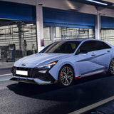 ST-Style For 2021-2023 Hyundai Elantra N-Line Front Bumper Body Splitter Spoiler Lip 3PCS -Real Carbon Fiber