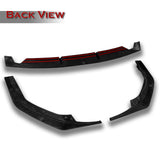 ST-Style For 2021-2023 Hyundai Elantra N-Line Front Bumper Body Splitter Spoiler Lip 3PCS -Real Carbon Fiber