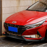 ST-Style For 2021-2023 Hyundai Elantra N-Line Front Bumper Body Splitter Spoiler Lip 3PCS -Real Carbon Fiber