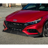For 2021-2023 Hyundai Elantra N-Line Matte Black Front Bumper Body Splitter Spoiler Lip 3PCS