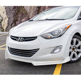 For 2011-2013 Hyundai Elantra Sedan Painted White Front Bumper Spoiler Splitter Lip