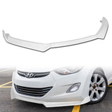 For 2011-2013 Hyundai Elantra Sedan Painted White Front Bumper Spoiler Splitter Lip