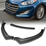 For 2013-17 Hyundai Elantra GT Hatchback Carbon 3-PCS Painted Front Bumper Spoiler Lip