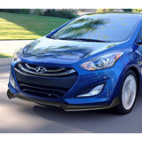 For 2013-2017 Hyundai Elantra GT Hatchback 3-PCS Matt Black Front Bumper Spoiler Lip