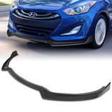 For 2013-2017 Hyundai Elantra GT Hatchback 3-PCS Matt Black Front Bumper Spoiler Lip