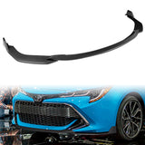 For 2019-2022 Toyota Corolla Hatchback TS-Style 3-PCS Carbon Painted Front Bumper Lip