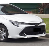 For 2019-2022 Toyota Corolla Hatchback TS-Style 3-PCS Painted White Front Bumper Lip