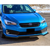 For 2020-2022 Subaru Impreza CS-Style 3-PCS Carbon Painted Front Bumper Spoiler Lip