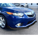 For 2011-2014 Acura TSX STP-Style 3-PCS Carbon Look Front Bumper Spoiler Splitter Lip