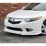 For 2011-2014 Acura TSX STP-Style 3-PCS Painted WHITE Front Bumper Spoiler Splitter Lip
