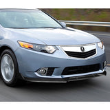 For 2011-2014 Acura TSX STP-Style 3-PCS Matt Black Front Bumper Spoiler Splitter Lip