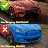 For 2021-2025 Ford Mustang Mach-E GT 3-PCS Painted Black Front Bumper Body Spoiler Lip
