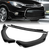 For 2014-2016 Kia Forte Koup Coupe STP-Style 3-PCS Painted Black Front Bumper Lip