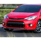 For 2014-2016 Kia Forte Koup Coupe STP-Style 3-PCS Matt Black Front Bumper Spoiler Lip