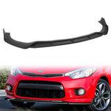 For 2014-2016 Kia Forte Koup Coupe STP-Style 3-PCS Matt Black Front Bumper Spoiler Lip