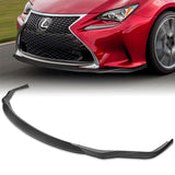 For 2015-2018 Lexus RC300 RC350 AG-Style 3-PCS Matt Black Front Bumper Spoiler Lip