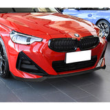 For 2022-2025 BMW 2-Series Coupe G42 M-Sport 3-PCS Carbon Painted Front Bumper Lip