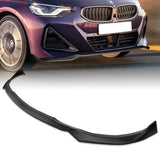 For 2022-2025 BMW 2-Series Coupe G42 M-Sport 3-PCS  Matt Black Front Bumper Spoiler Lip