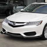 STP-Style For 2016-2018 Acura ILX Front Bumper Body Splitter Spoiler Lip 3PCS -Real Carbon Fiber