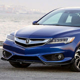 STP-Style For 2016-2018 Acura ILX Front Bumper Body Splitter Spoiler Lip 3PCS -Real Carbon Fiber