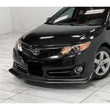 For 2012-2014 Toyota Camry SE Painted Black Front Bumper Body Splitter Spoiler Lip 3PCS