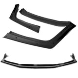For 2012-2014 Toyota Camry SE Painted Black Front Bumper Body Splitter Spoiler Lip 3PCS