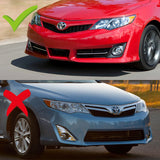 For 2012-2014 Toyota Camry SE Painted Black Front Bumper Body Splitter Spoiler Lip 3PCS