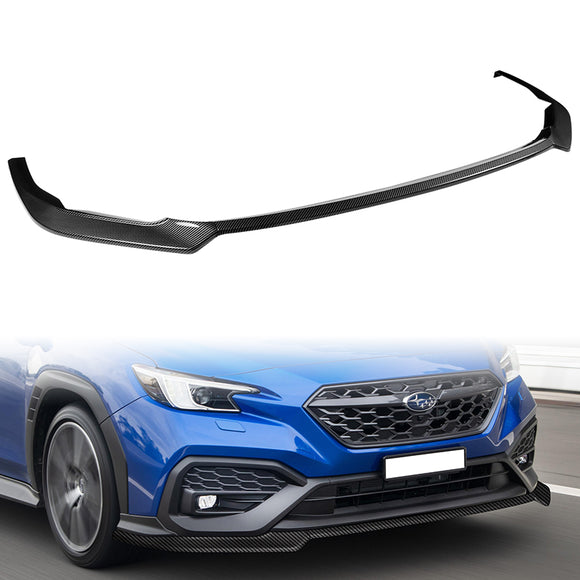 For 2022-2025 Subaru WRX ST-Style 3-PCS Carbon Look Front Bumper Spoiler Splitter Lip