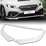 For 2022-2025 Subaru WRX ST-Style 3-PCS Painted WHITE Front Bumper Spoiler Splitter Lip
