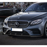 For 2017-2020 Mercedes E-Class W213 Carbon Look Front Bumper Body Splitter Spoiler Lip 3PCS