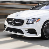 For 2017-2020 Mercedes E-Class W213 Painted White Front Bumper Body Splitter Spoiler Lip 3PCS