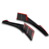 For 2017-2019 Toyota Corolla SE XSE Carbon Look Front Bumper Body Splitter Spoiler Lip 3PCS