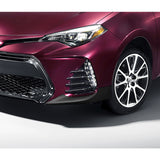 For 2017-2019 Toyota Corolla SE XSE Carbon Look Front Bumper Body Splitter Spoiler Lip 3PCS