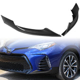For 2017-2019 Toyota Corolla SE XSE Carbon Look Front Bumper Body Splitter Spoiler Lip 3PCS