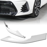 For 2017-2019 Toyota Corolla SE XSE Painted White Front Bumper Body Splitter Spoiler Lip 3PCS