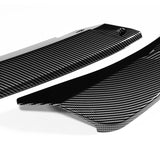 For 2019-2024 Mazda 3 Hatchback 5DR MS-Style Carbon Look Front Bumper Body Splitter Spoiler Lip 3PCS