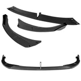 For 2019-2024 Mazda 3 Hatchback 5DR MS-Style Carbon Look Front Bumper Body Splitter Spoiler Lip 3PCS