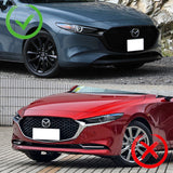 For 2019-2024 Mazda 3 Hatchback 5DR MS-Style Painted Black Front Bumper Body Splitter Spoiler Lip 3PCS
