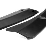 For 2019-2024 Mazda 3 Hatchback 5DR MS-Style Unpainted Matte Black Front Bumper Body Splitter Spoiler Lip 3PCS