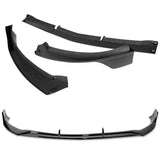 For 2019-2023 Mercedes-Benz A-Class AMG W177 Painted Black Front Bumper Body Splitter Spoiler Lip 3PCS