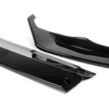 For 2023-2025 BMW 3-Series G20 M-Sport GT-Style Painted Black Front Bumper Body Splitter Spoiler Lip 3PCS