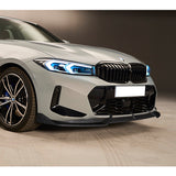 For 2023-2025 BMW 3-Series G20 M-Sport GT-Style Carbon Look Front Bumper Body Splitter Spoiler Lip 3PCS