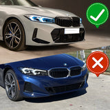 For 2023-2024 BMW 3-Series G20 M-Sport GT-Style Painted Black Front Bumper Body Splitter Spoiler Lip 3PCS